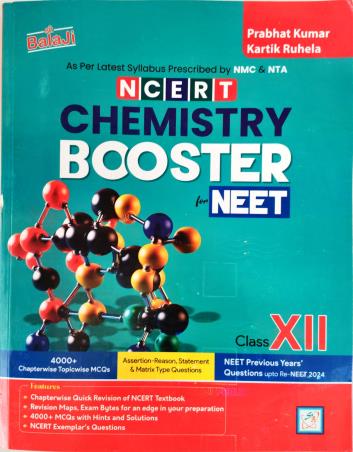 Book cover number 1 for NCERT Chemistry Booster NEET Class 12 written by Prabhat Kumar, kartik Ruhela published by Shri Balaji Publications