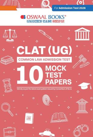Book cover number 1 for Oswaal CLAT (UG) Common Law Admission Test 10 Mock Test Papers (For Admission Test 2026) written by NA published by Oswaal Books