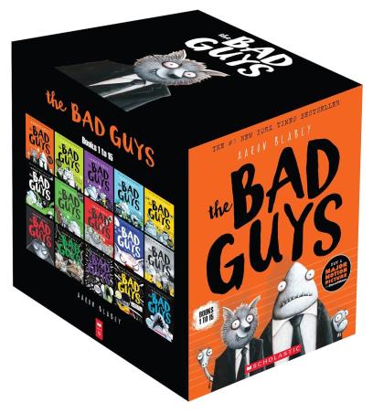 Book cover number 1 for The Bad Guys (Books 1 To 15) written by Aaron Blabey published by Scholastic