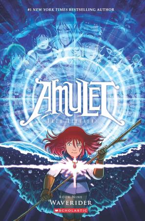 Book cover number 1 for Amulet 09 : Waverider written by Kazu Kibuishi published by Scholastic